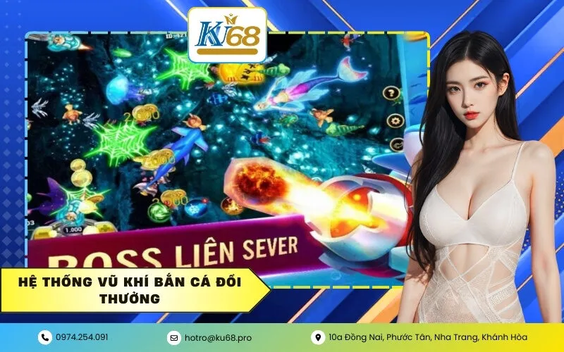 hệ thống vũ khí Bắn cá đổi thưởng